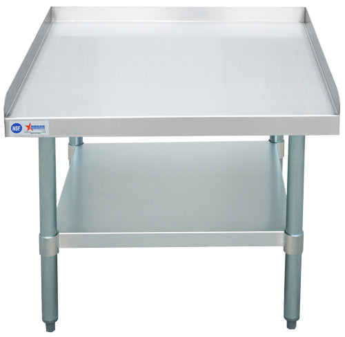 30″ x 30″ Stainless Steel Equipment Stand with Galvanized Undershelf and Legs