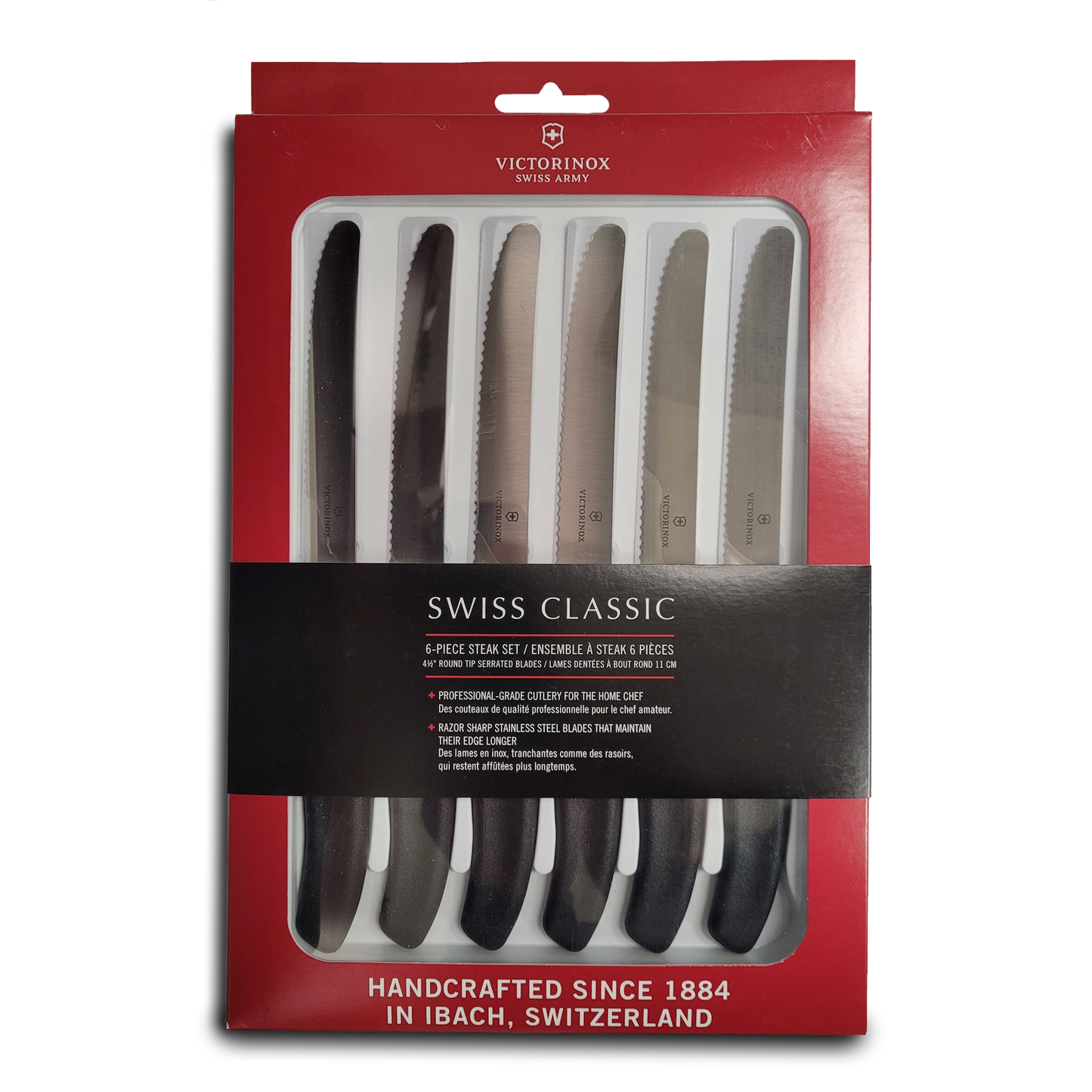 6pc Serrated Knife Set (round)