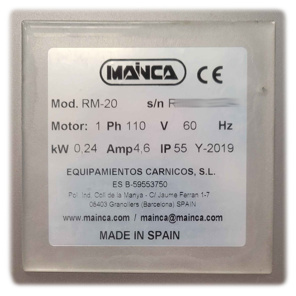 Mainca RM-20 Kneader Meat Mixer