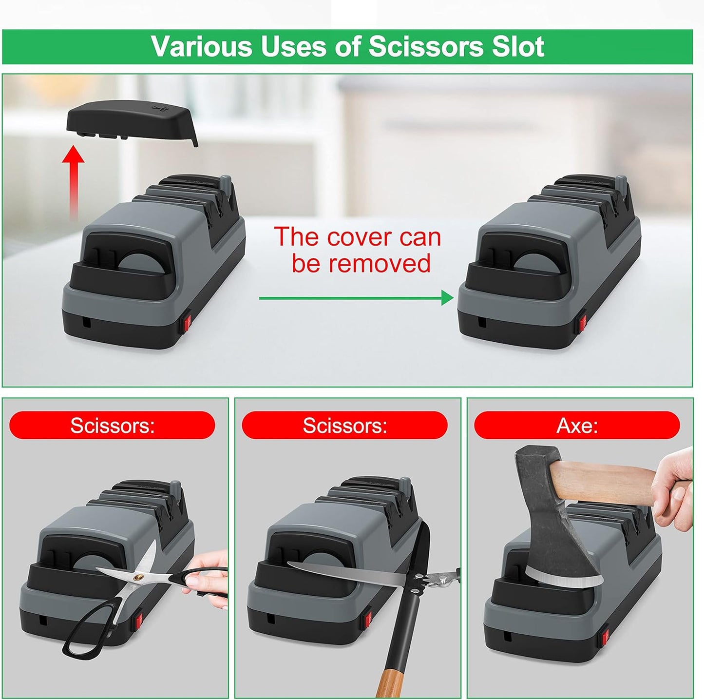 4-in-1 Electric Knife Sharpener