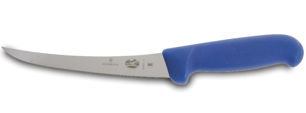 6" Curved Semi-Flex Boning Knife (blue)