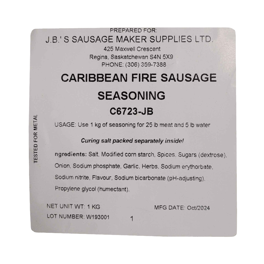 Caribbean Fire Sausage S/B/C