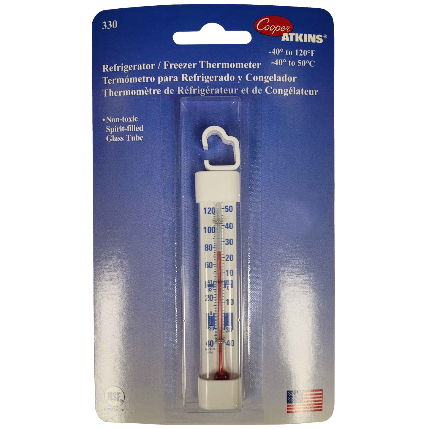 Cooper-Atkins 330 Refrigerator/Freezer Thermometer