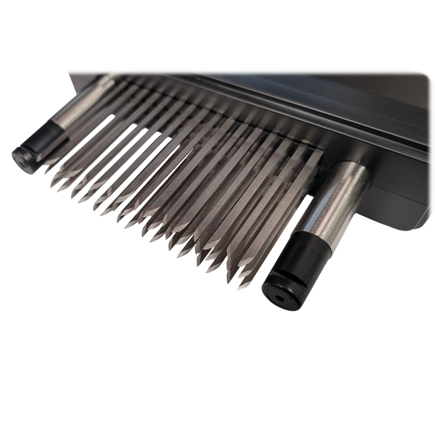 Stainless Steel Manual Meat Tenderizer with 48 Needles (Black)