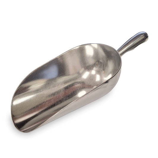 38 oz One-Piece Aluminum Scoop with Round Bottom
