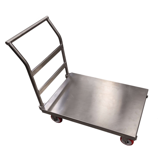 Heavy-Duty Stainless Steel Flat Deck Carts