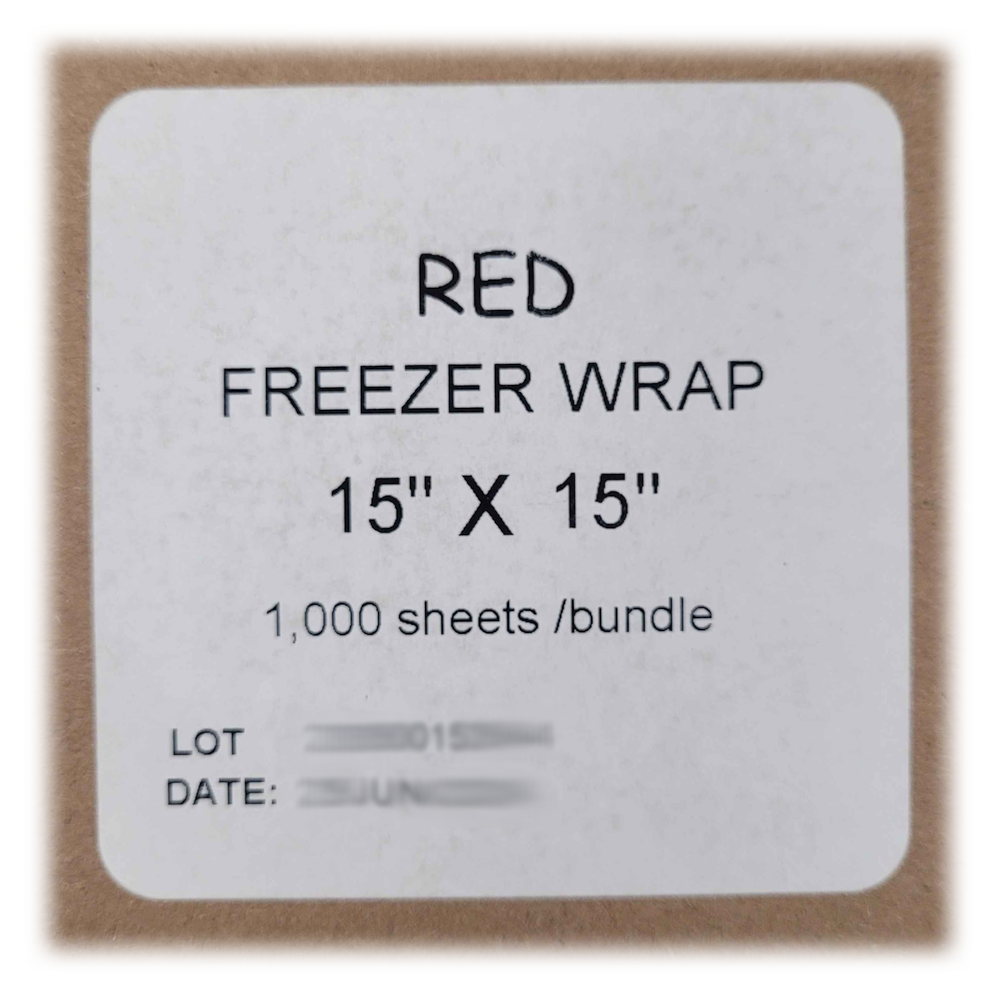 15" x 15" Poly Coated Freezer Sheets – 1000 Pack