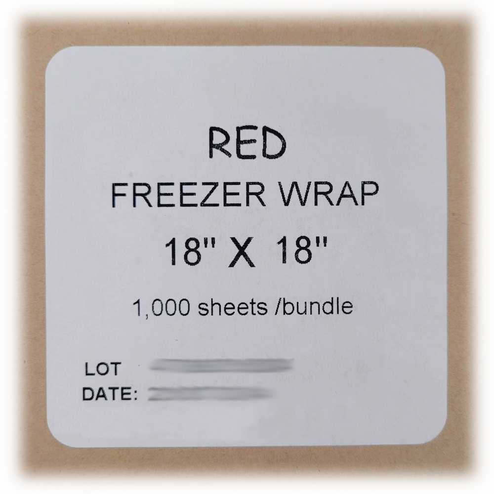 18" x 18" Poly Coated Freezer Sheets – 1000 Pack