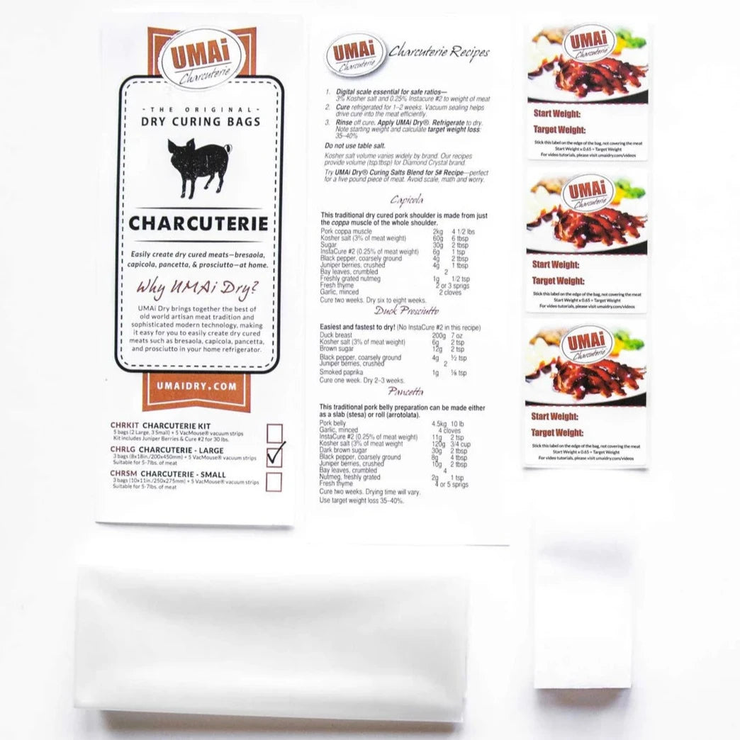 Dry Curing Bags (Charcuterie Large)